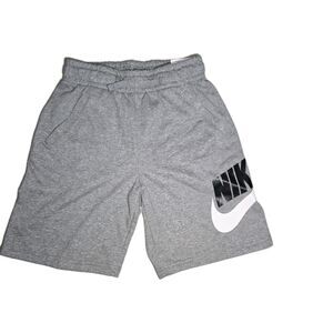 Nike Short Boys Grey White Black Sports Standard Fit CK0509-091 Size Large